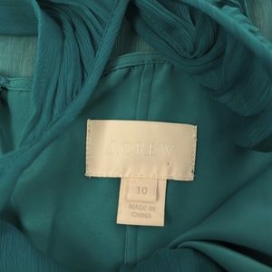 Teal cocktail dress. Jcrew